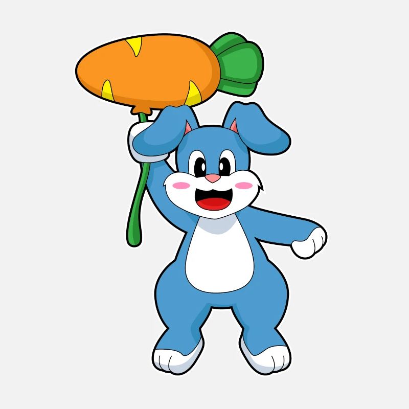 Rabbit Carrot Balloon
