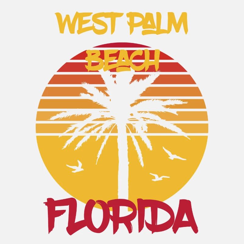 Floride West Palm Beach Palmen Ocean Surf