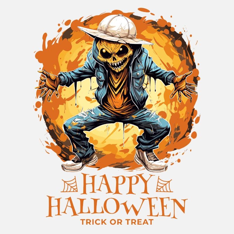 Joyeux Halloween Jack O Lantern Dabbing Monster