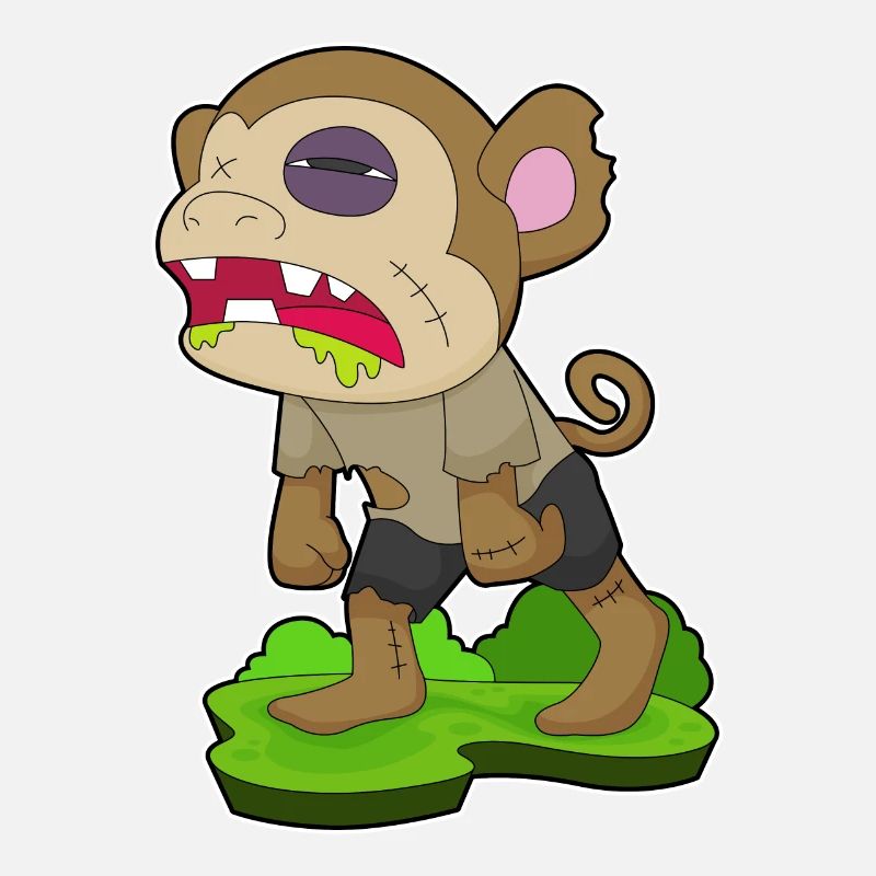 Singe Halloween Zombie