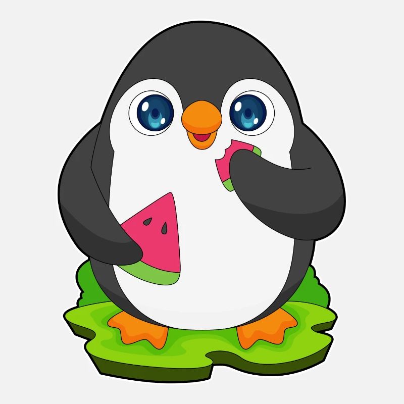 Pinguin Wassermelone Frucht