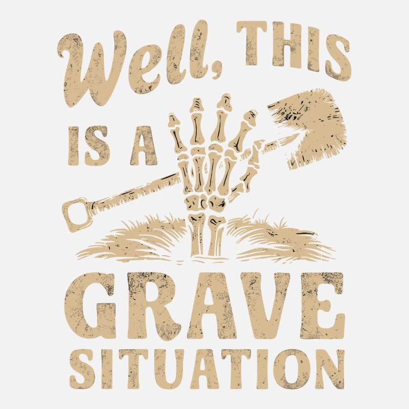 Skeleton Cemetery Pun Funny Saying