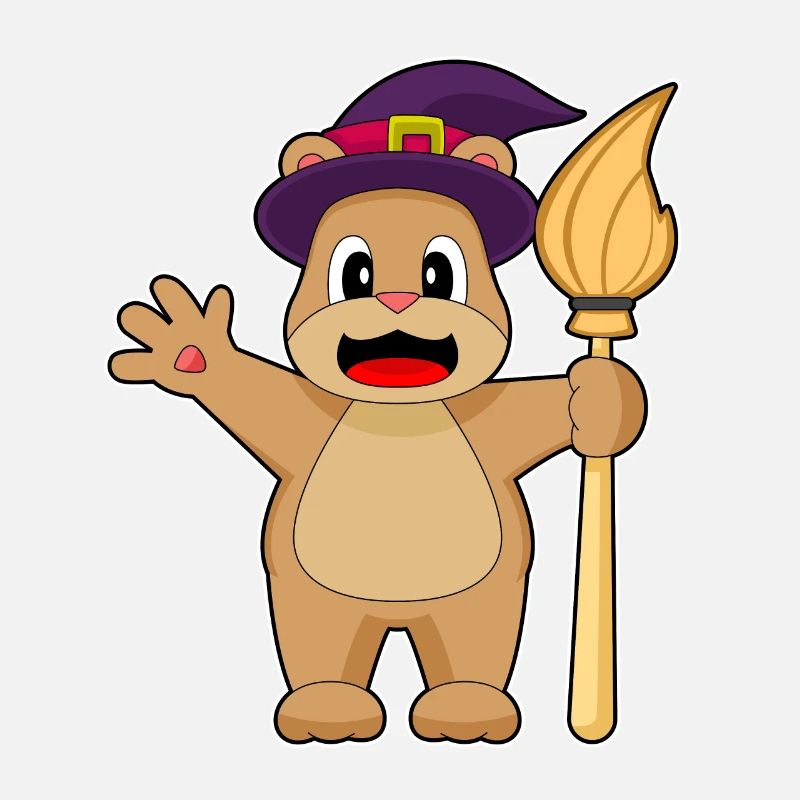 Bär Halloween Hexe