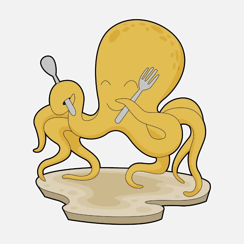 Octopus Spoon Fork