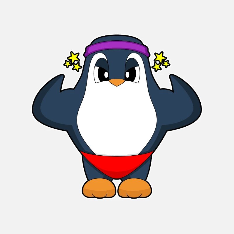 Pinguin Bodybuilder Bodybuilding