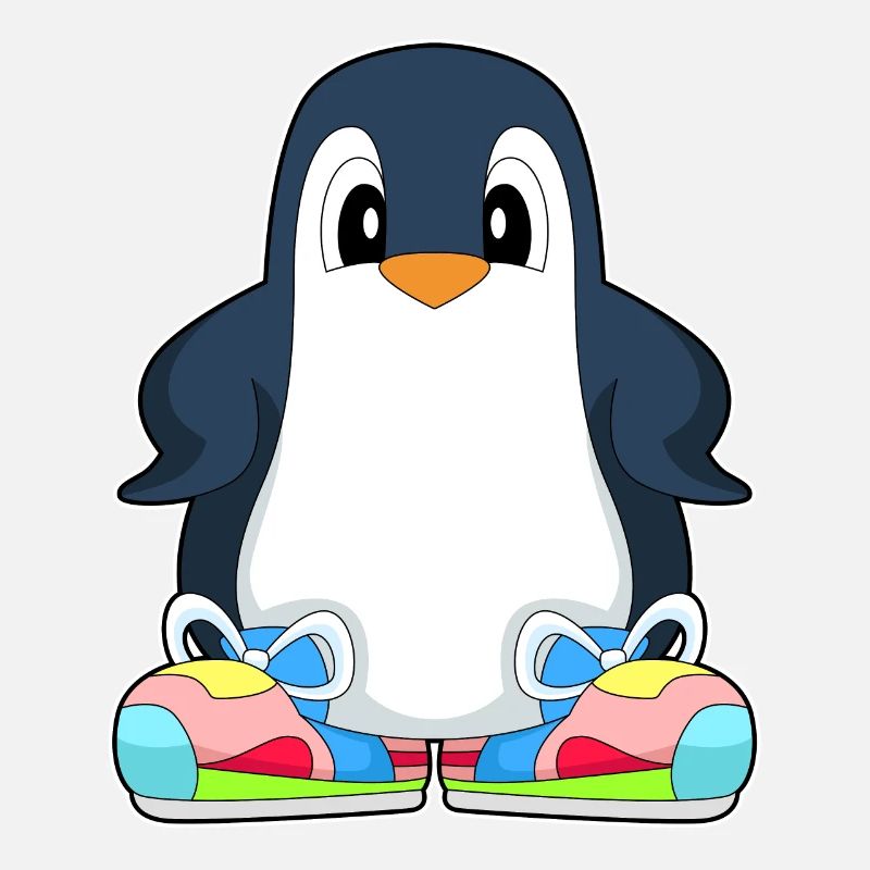 Pinguin große Schuhe