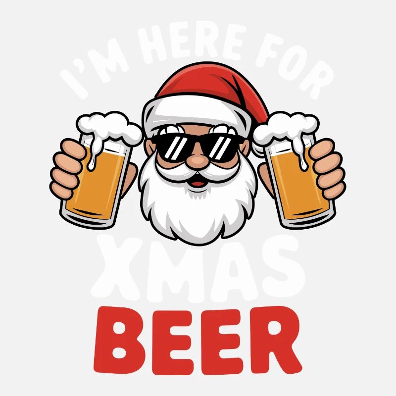 Weihnachtsmann Bier Weihnachten Spruch