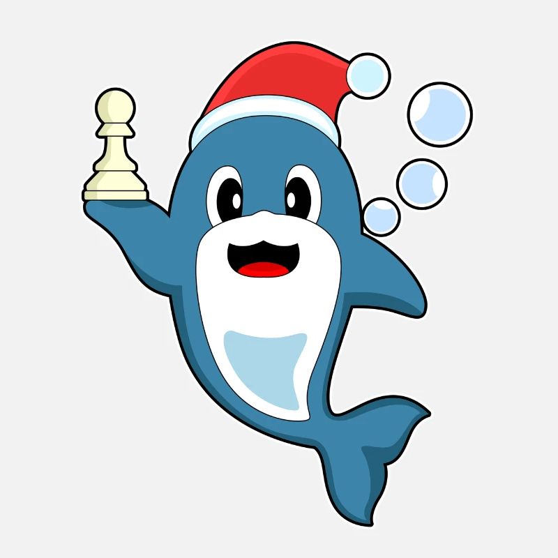 Delfin Weihnachten Schach