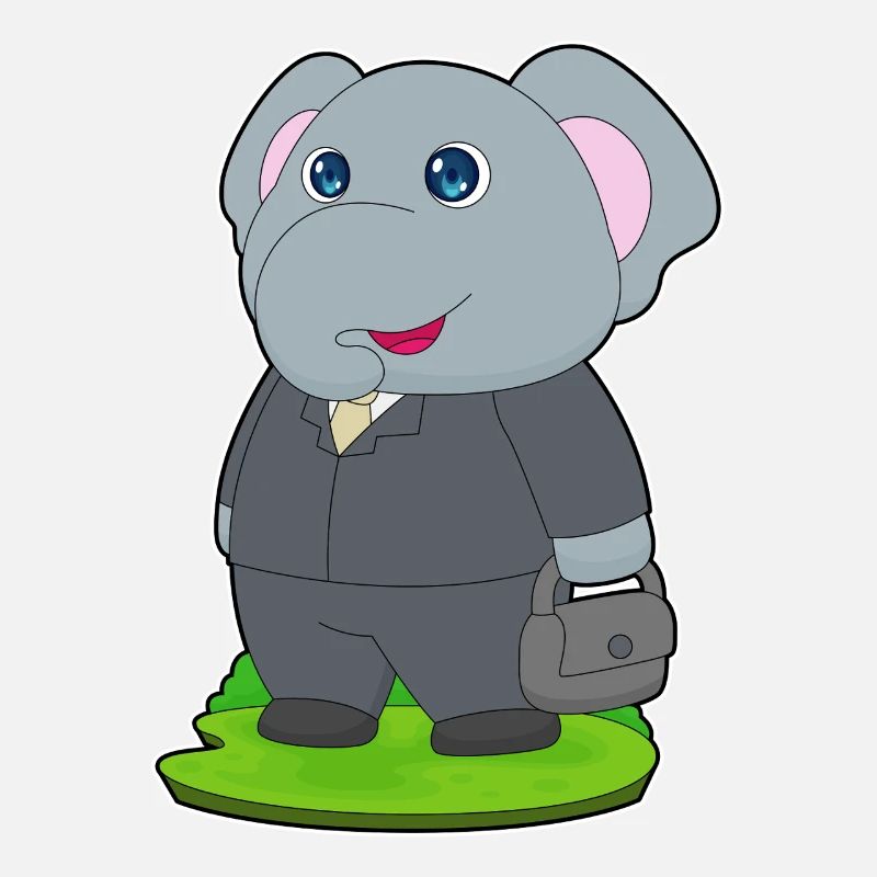 Elefant Gentleman Tasche