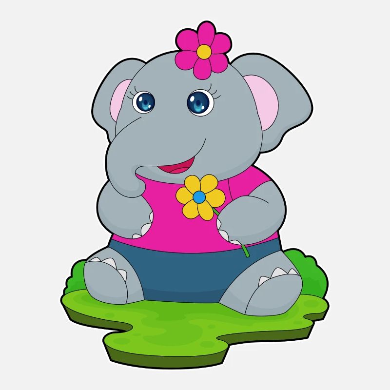 Elefant Blumen