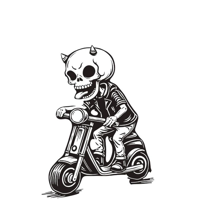 Skull Devil sur Scooter
