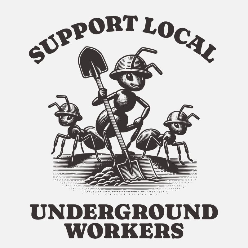 Support Local Underground Workers Lustiges Ant