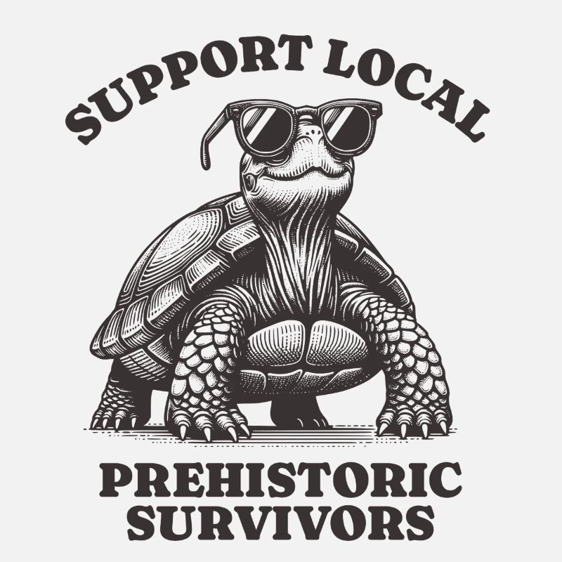 Support Local Prehistoric Survivors Turtle