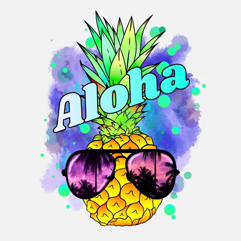 Pineapple Aloha Colorful