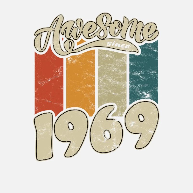 1969 Birthday Awesome since Retro