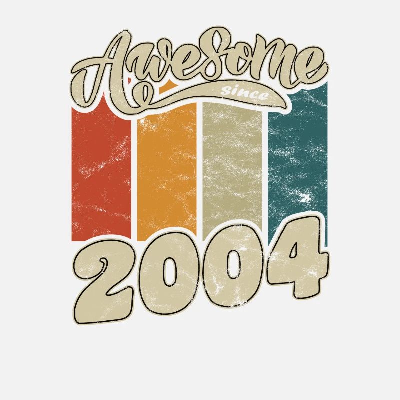 2004 Geburtstag Awesome since Retro