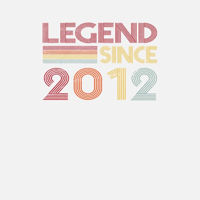 2012 Geburtstag Legend since Retro Vintage