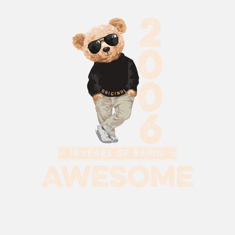 2006 Birthday Teddy Bear Being Awesome Orignal