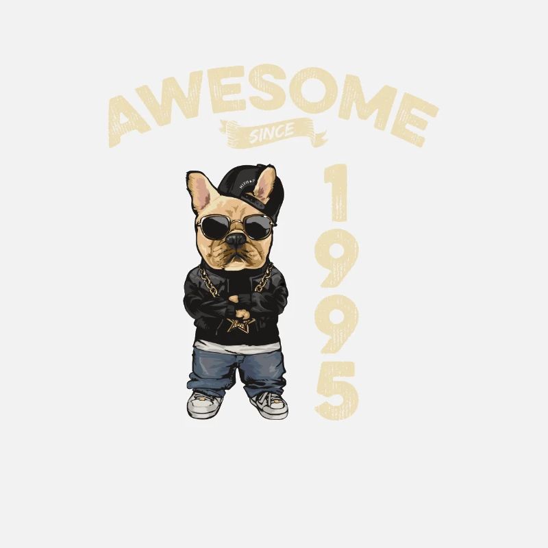 1995 Geburtstag Awesome since Cool Dog