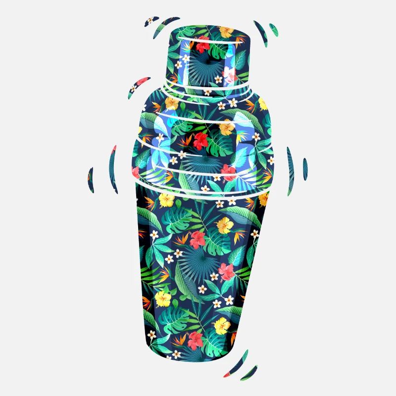 Bartender Mixologist Floral