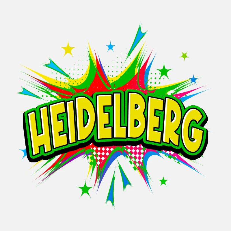 Heidelberg Deutschland Stadt Pop Art Comic Kunst