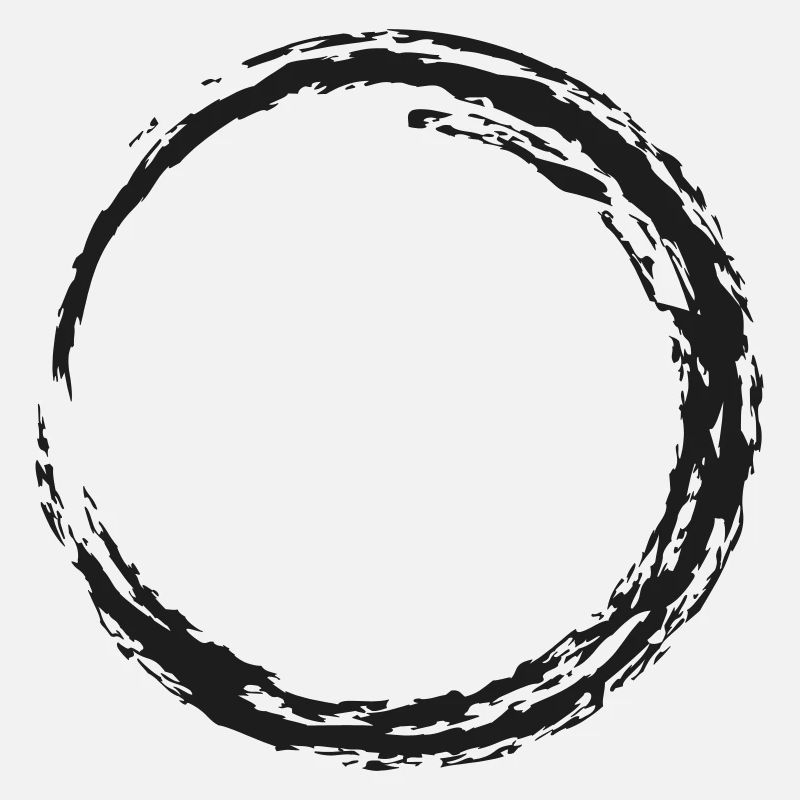 Géométrie noire circulaire