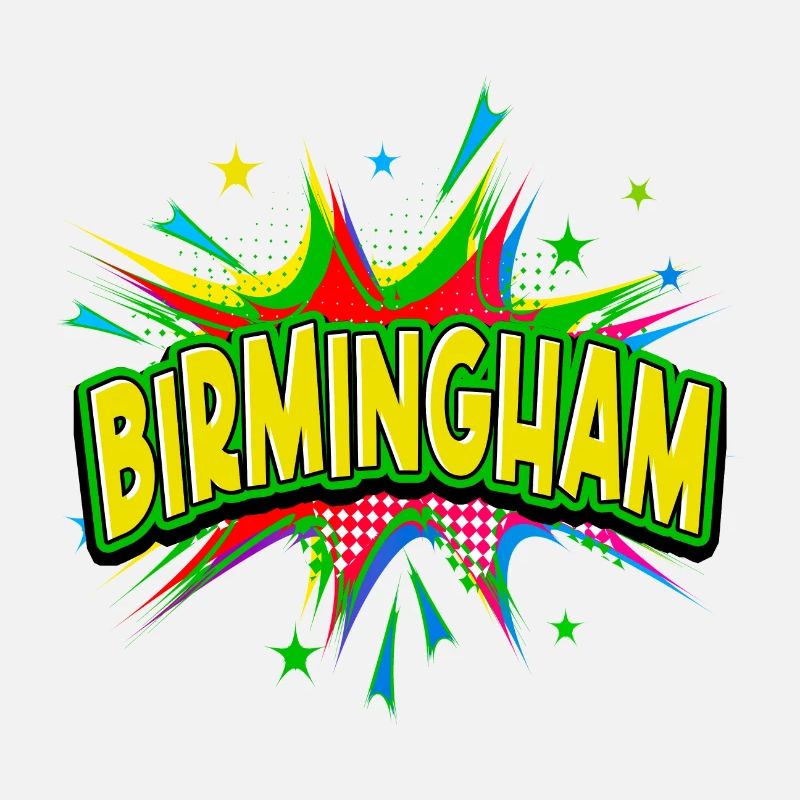 Birmingham Angleterre Royaume-Uni Ville Pop Art Comic Art