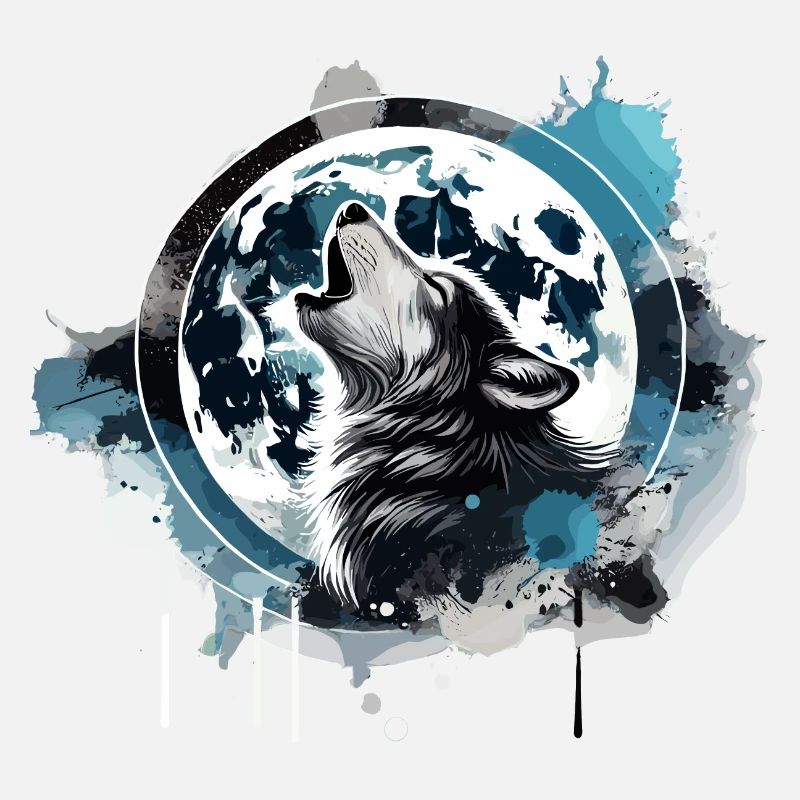 Heulender Wolf