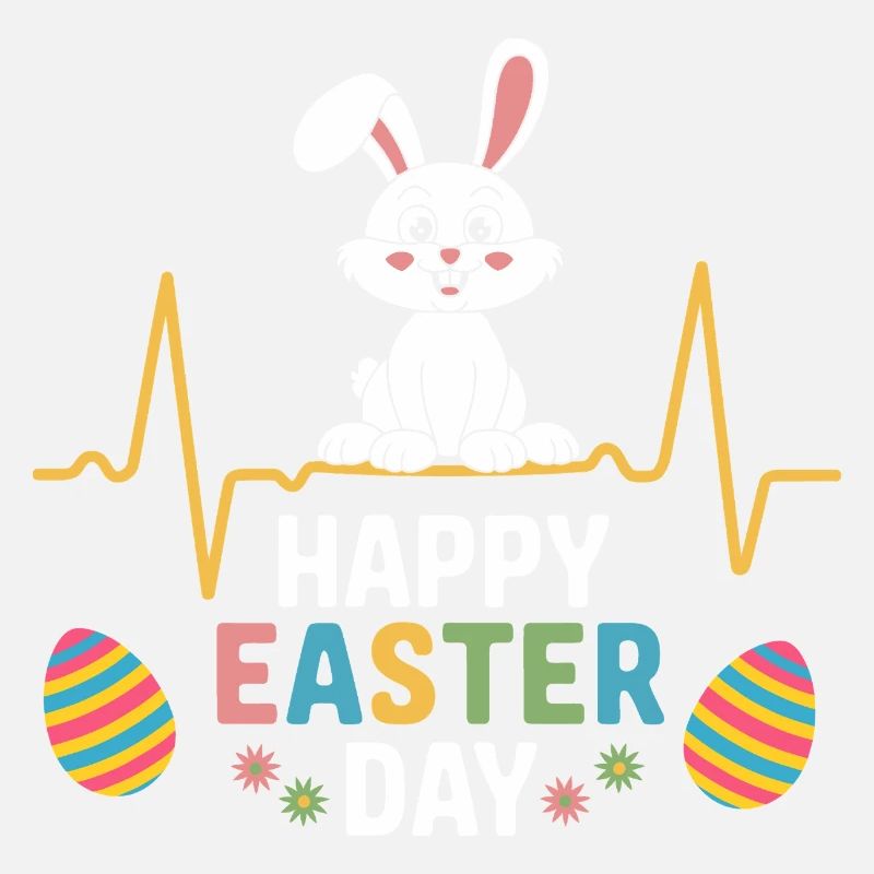 Happy Easter Day Bunny Easter Eggs