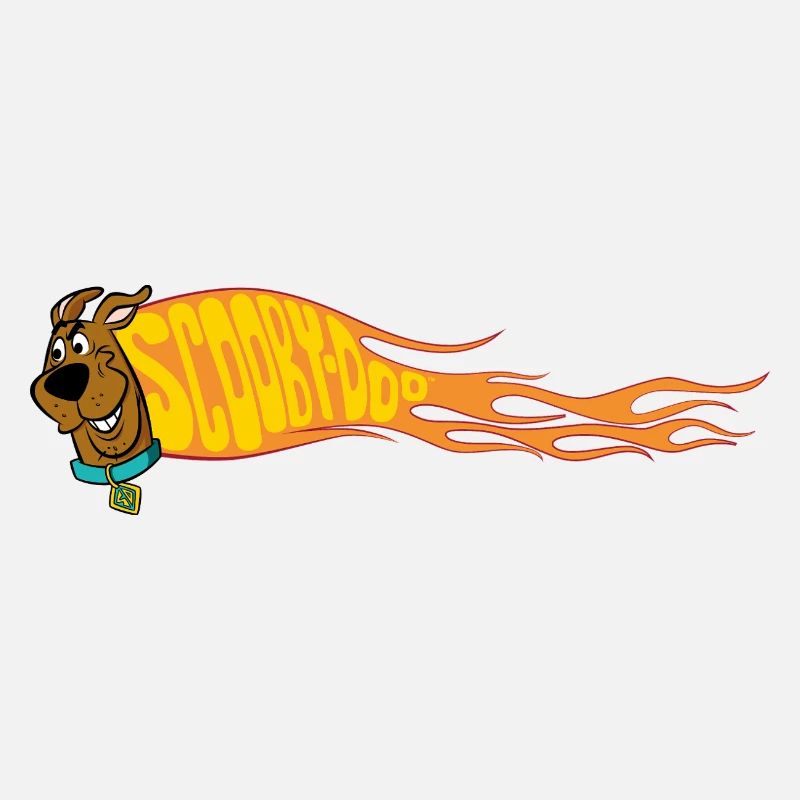 Scooby-Doo With Flame And Text