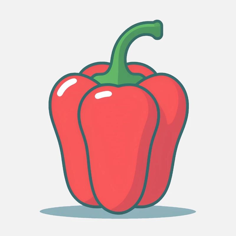 A red bell pepper