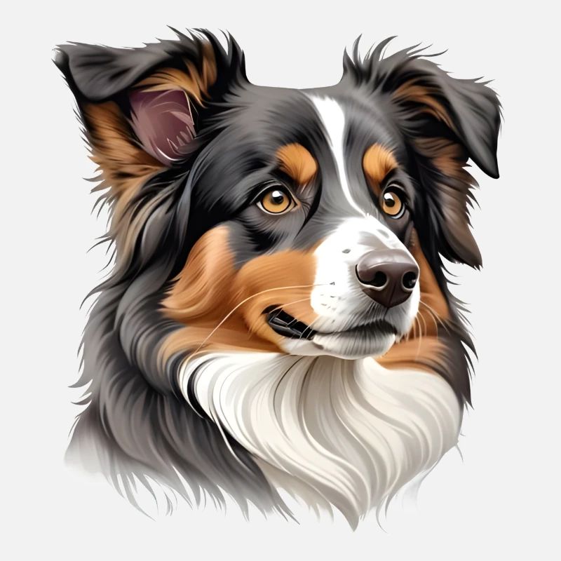 Australian Shepherd Kopf