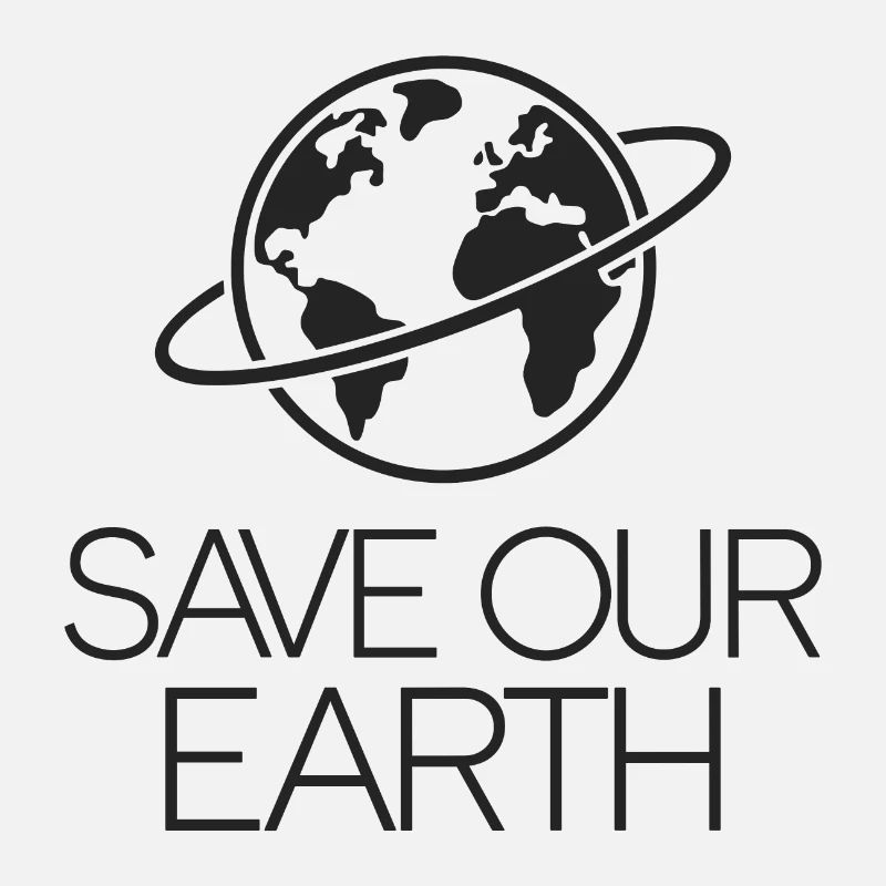Save our Earth Erde Umweltaktivist