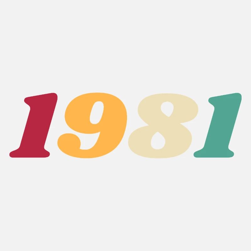 1981 Cadeau 1981 Anniversaire 1981 Rétro 1981 