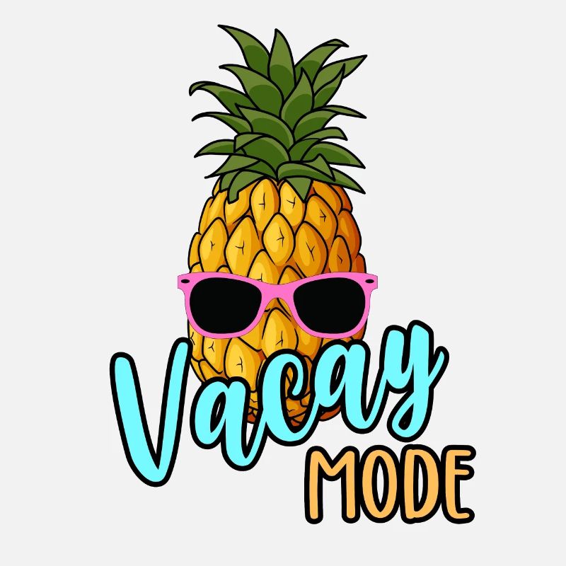 Vacay Mode Pineapple & Sunglasses Summer Vacation