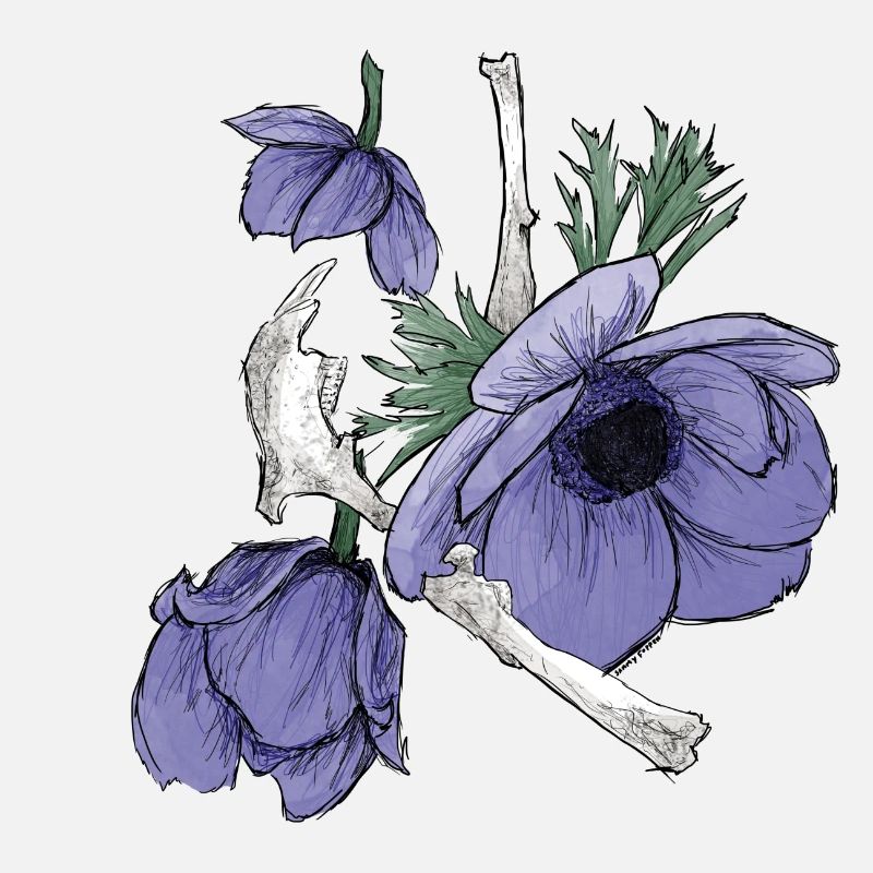 Flowers and bones