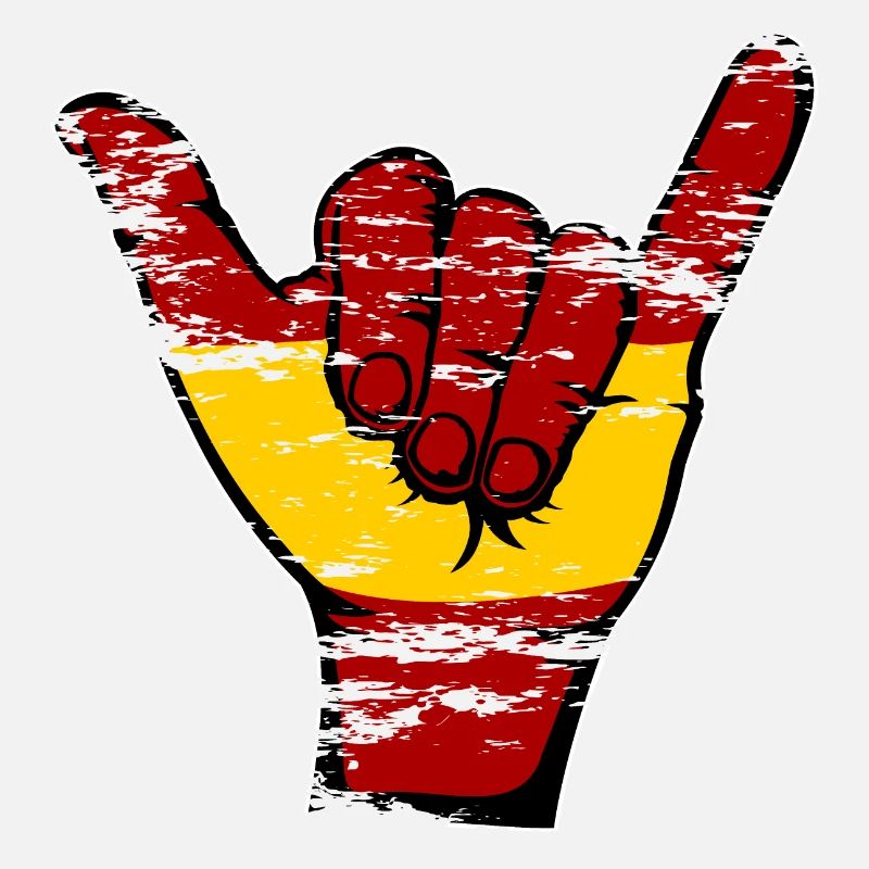 Spanien Flagge Surfing Symbol used