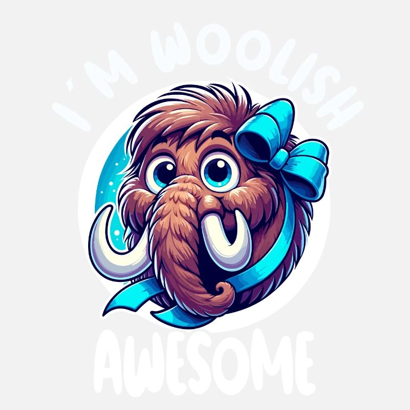 I ́m Woolish Awesome Cute Mammoth