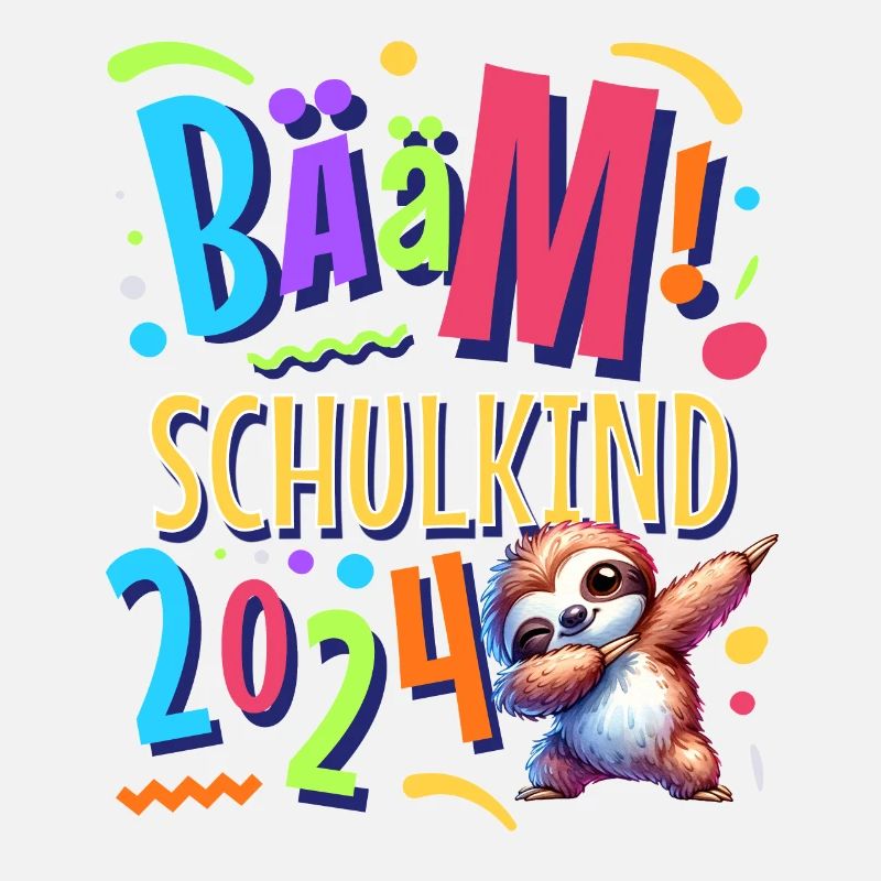 Bääm Schulkind 2024 Dabbing Faultier