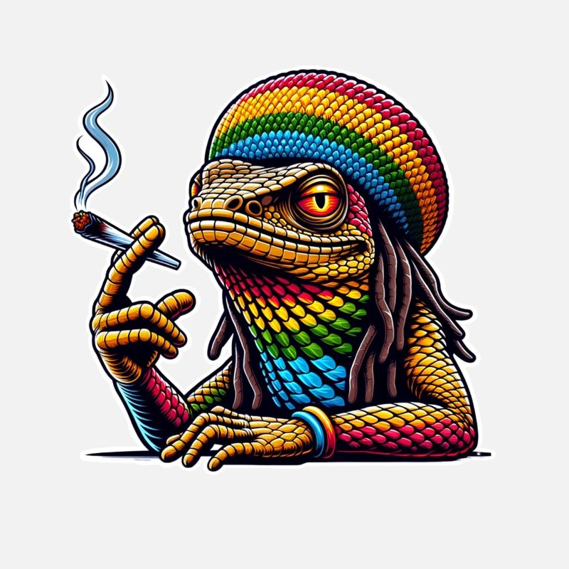 Echse Kiffen Cannabis
