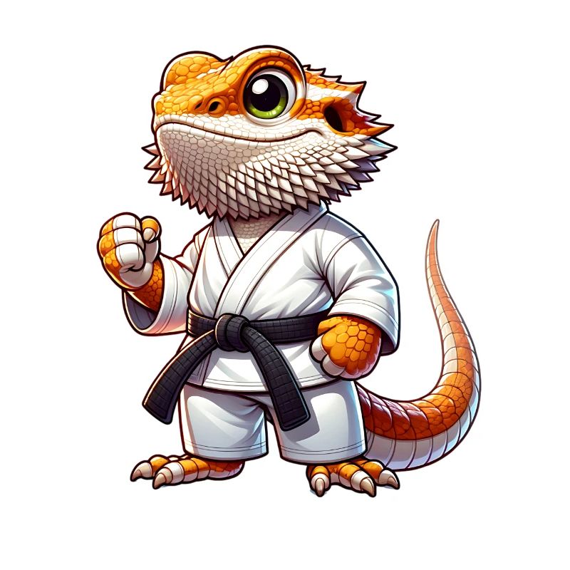 Bartagame Bartagamen Karate Samurai