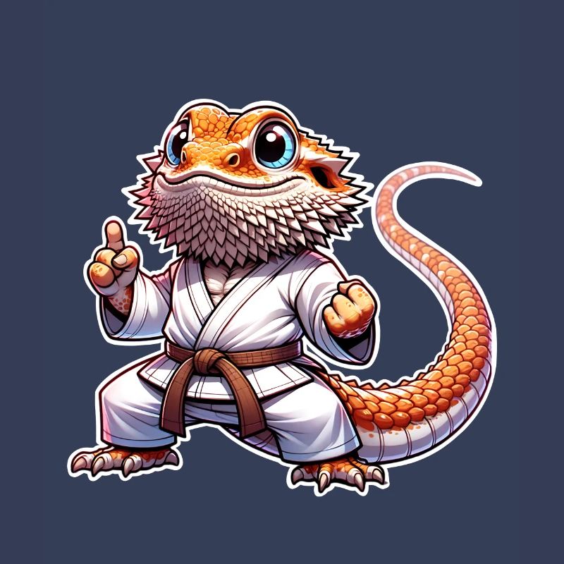 Bartagame Bartagamen Karate Samurai
