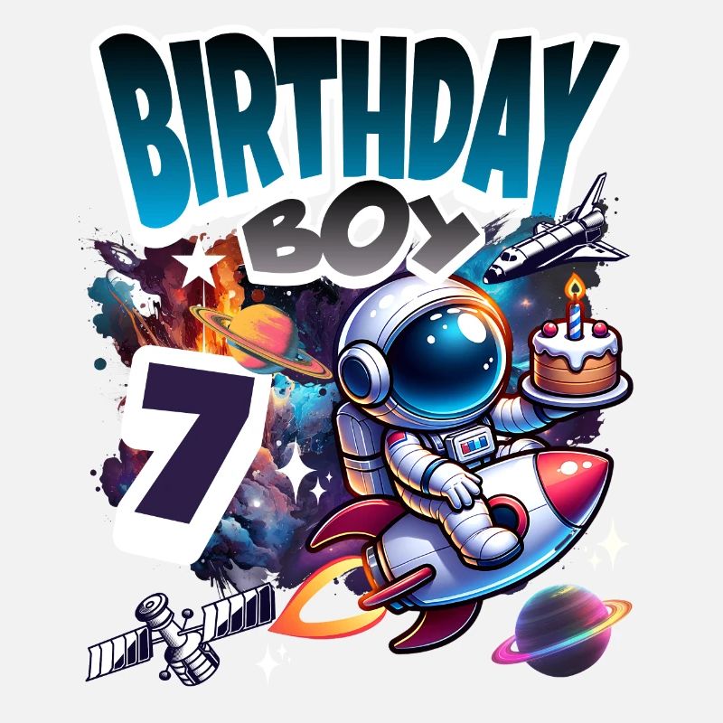 Astronaute 7e anniversaire Espace