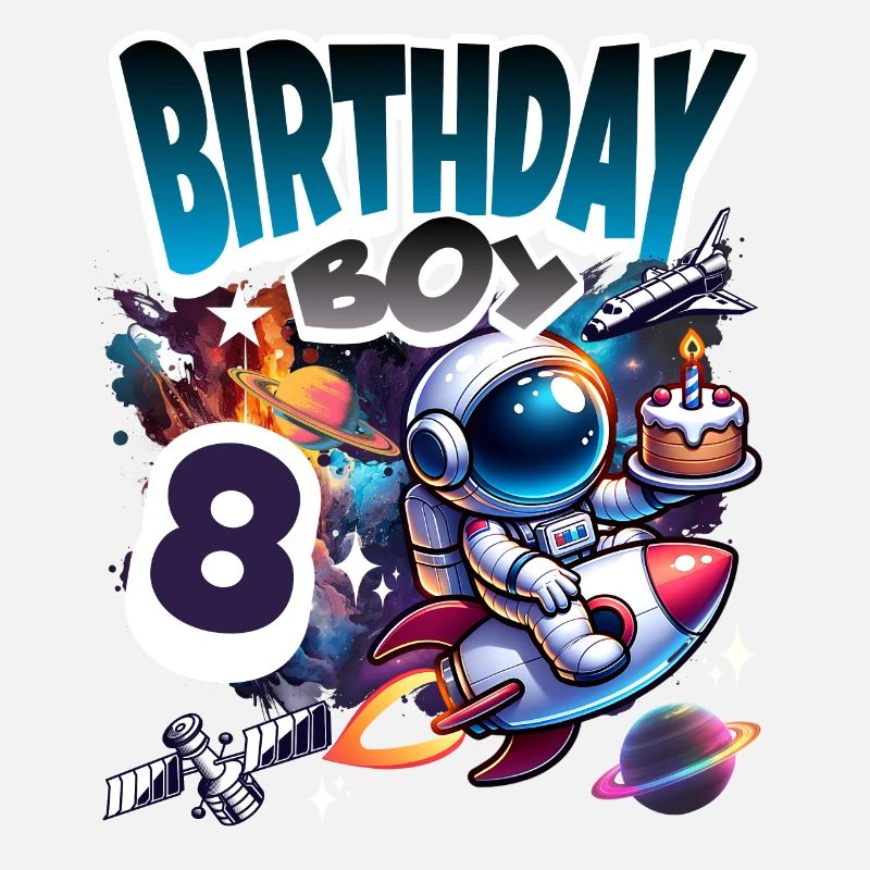 Astronaute 8e anniversaire Espace