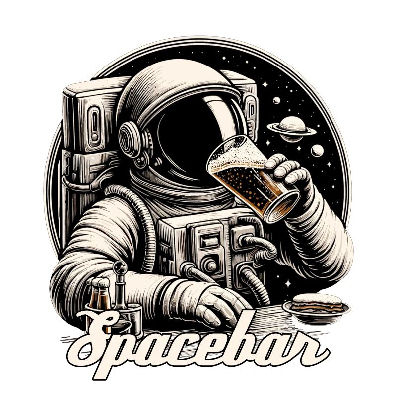 Astronaut Bar Spacebar Geschenk