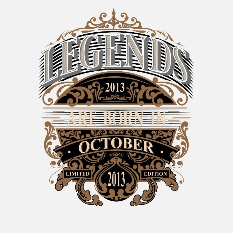 2013 Octobre Né Anniversaire Année de naissance
