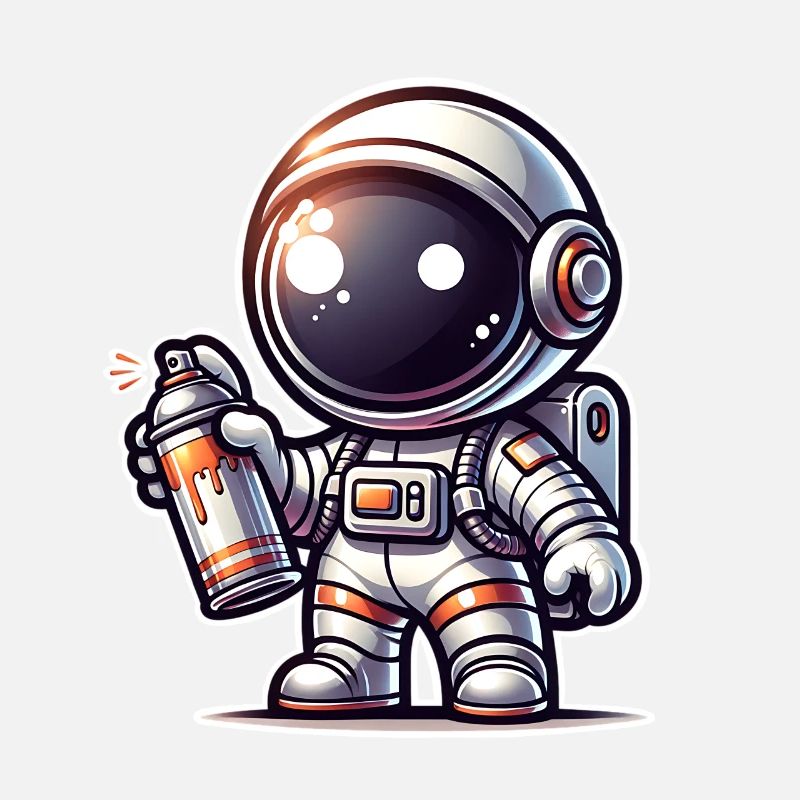 Graffiti Sprüher Astronaut