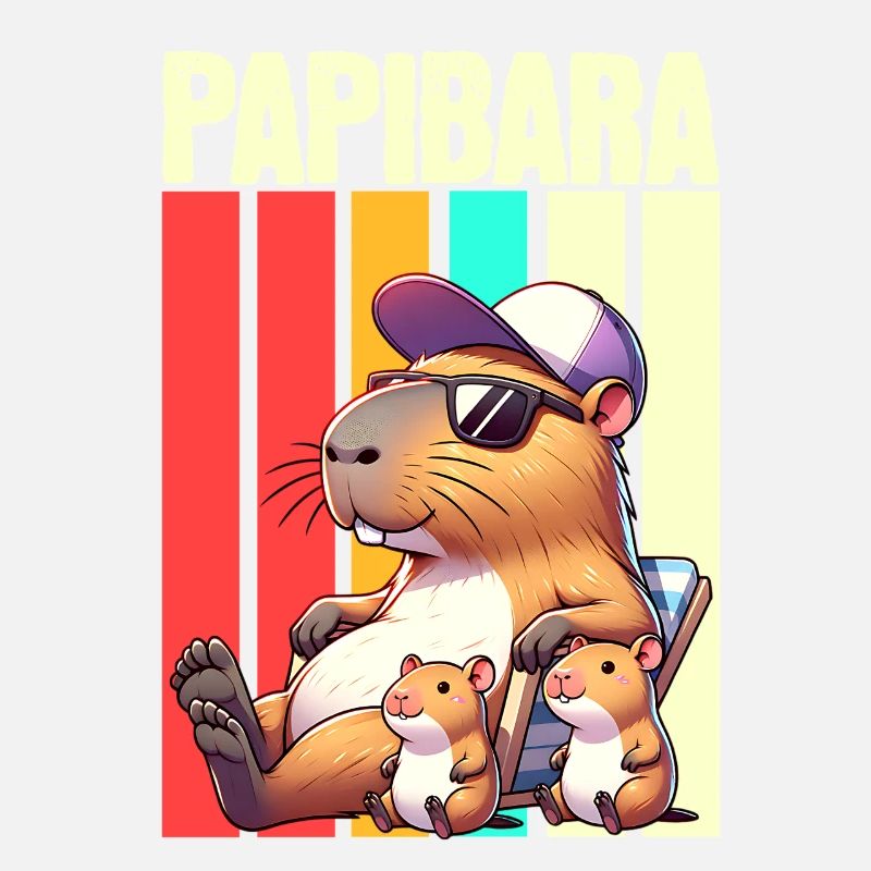 Papibara Capybara Papa Vater