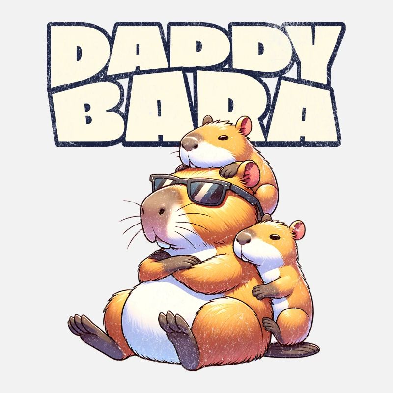 Daddybara Capybara Vater Papa