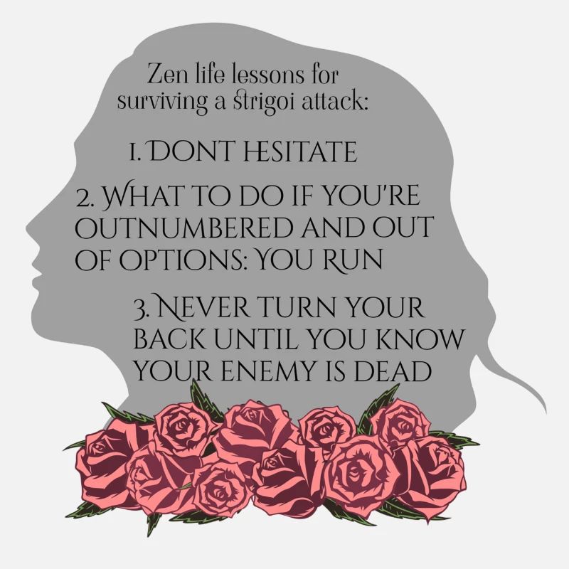 Rose Hathaway, Leçons de vie zen, Vampire Academy